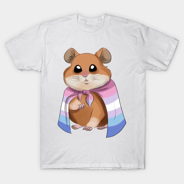 bigender hamster T-Shirt by gaypompeii